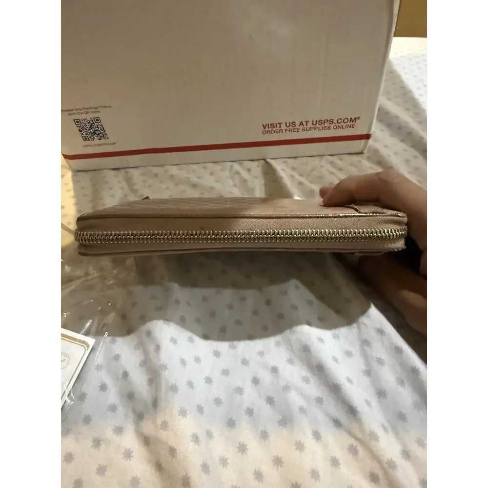 Gucci Microguccissima Patent Leather Zip Around Wallet